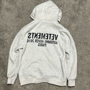 Vetements 2016 Grey Hoodie Replica